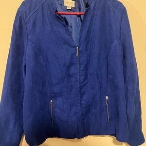 Studio Works Cobalt Blue Bomber Jacket
